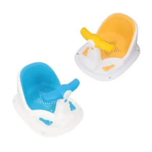 Bath Seat Bath Tub Seat Drain Hole Seat Non Slip Bathroom Bathtub Chair Bath Seat Support Stable for Toddlers Baby Kids